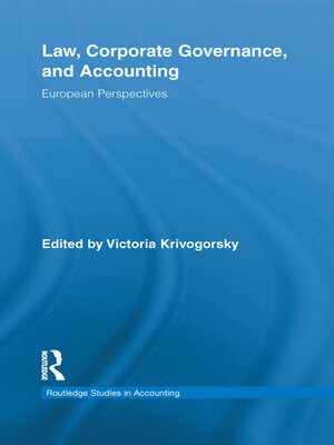 cover image of Law, Corporate Governance and Accounting